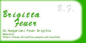 brigitta feuer business card
